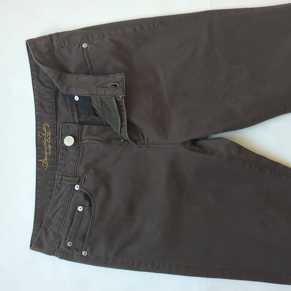 American Rag Cie Skinny Ankle Pants Junior 13R Black Olive Pockets - Picture 6 of 15